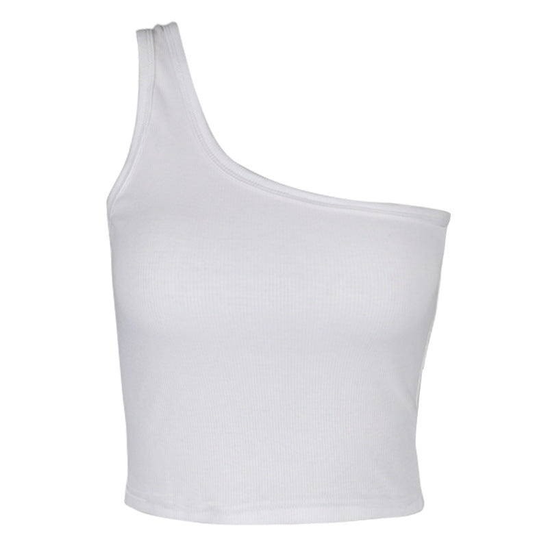 Women's One-shoulder Sleeveless Vest