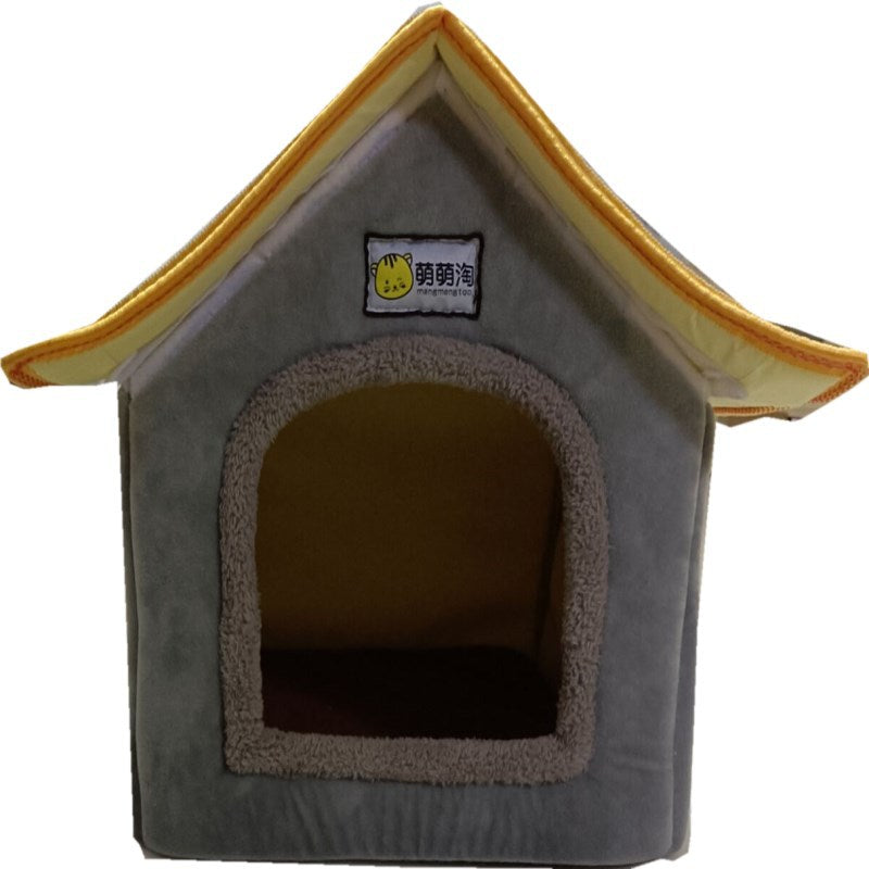 Winter Pet Bed Removable And Washable Dog WOWO Chimney House